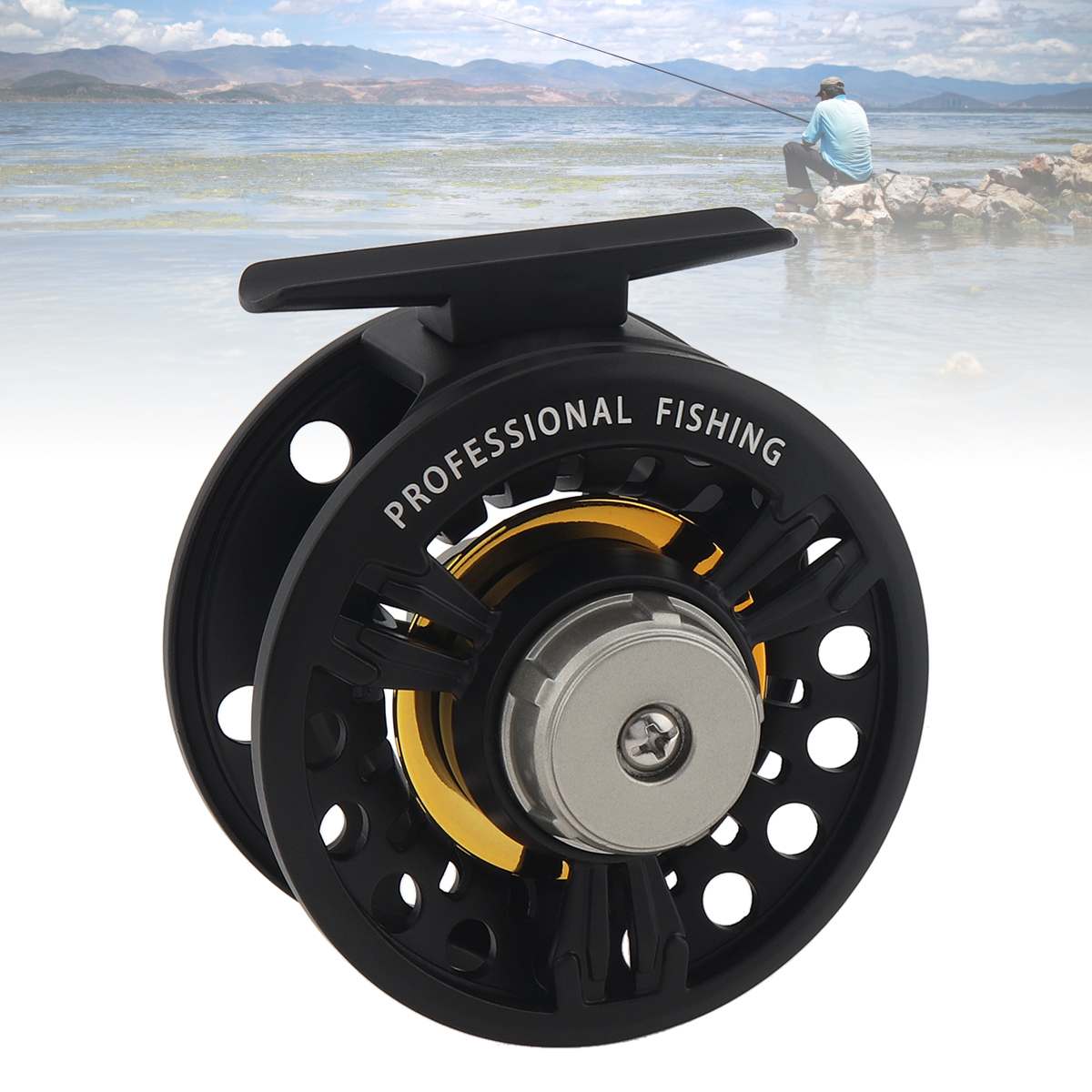 Ice Fishing Reel - Roue de pêche sur glace entièrement