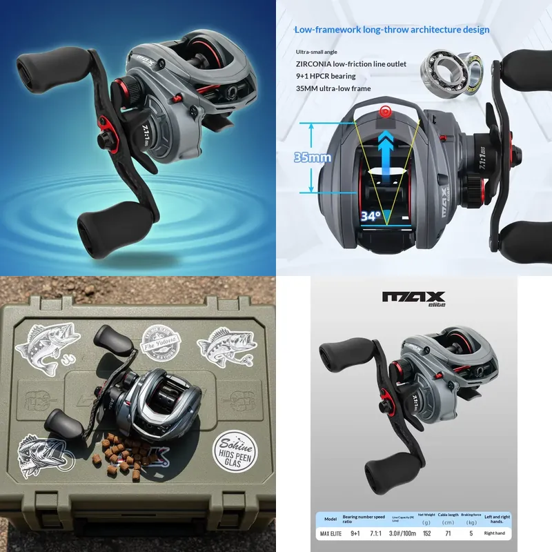 Moulinet de pêche ZGLY Abu Gar - Baitcasting Reel avis et prix