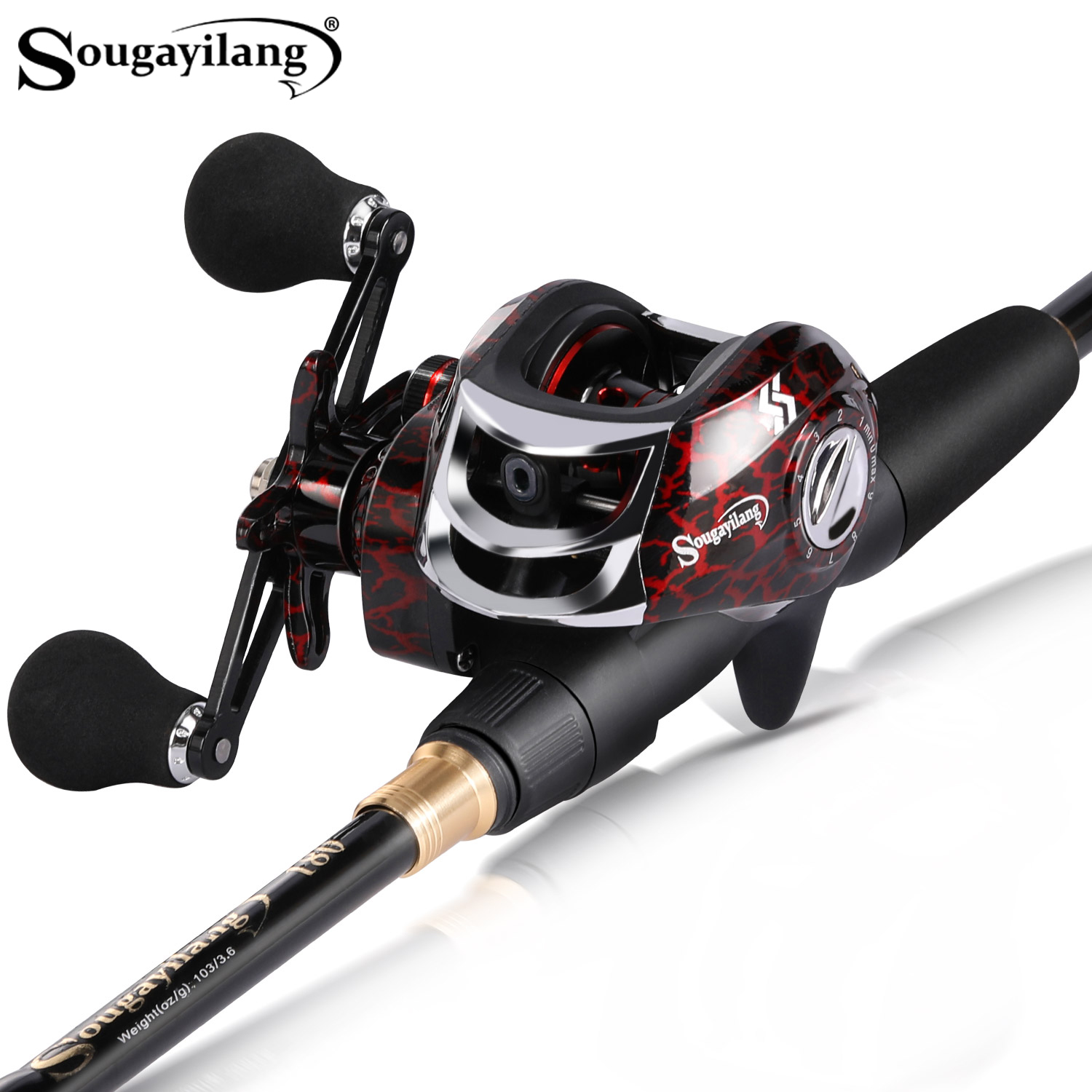 Sougayilang 1.8-2.4m coulée pê - Spincast Reel avis et prix